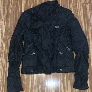 faux leather jacket